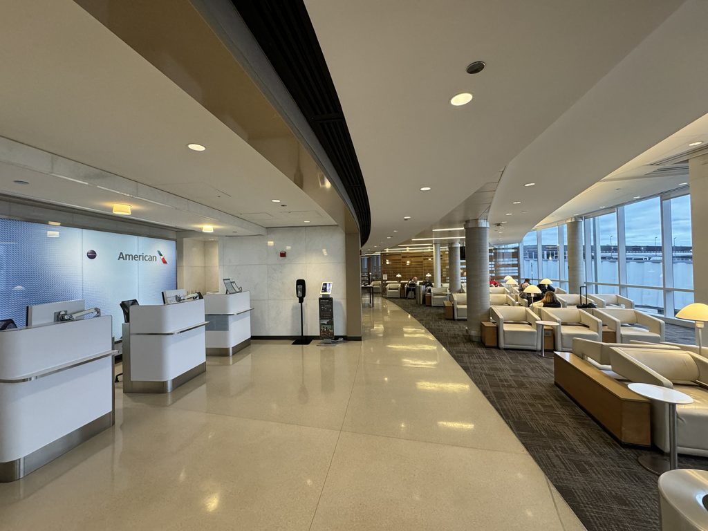 Customer service at the Concourse G Admirals Club in Chicago