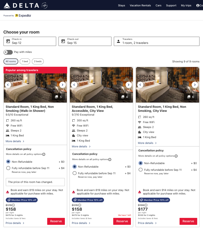 Rates at Hotel Eastlund