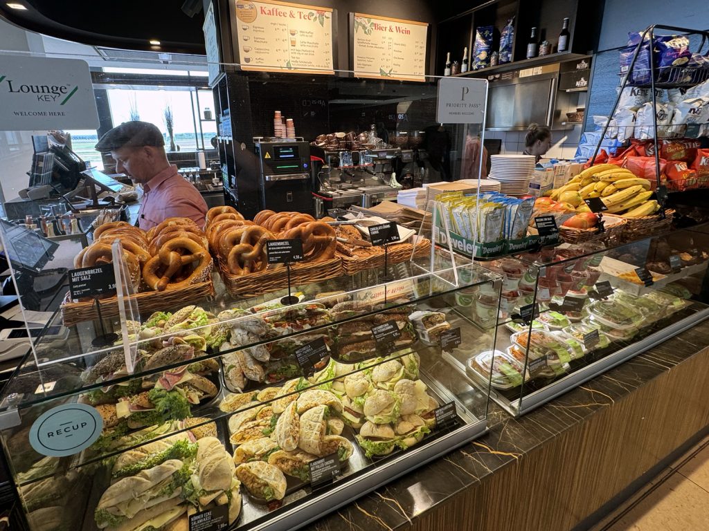 Food selection at Movenpick Cafe in Berlin