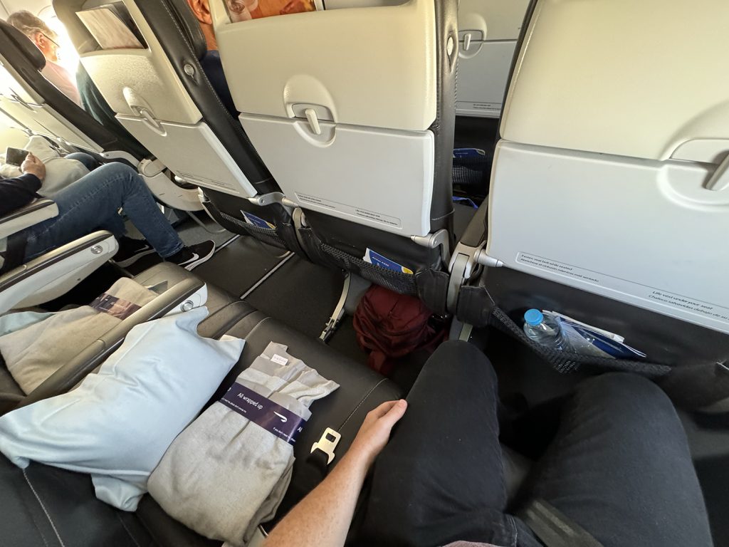 British Airways Club Europe seat pitch