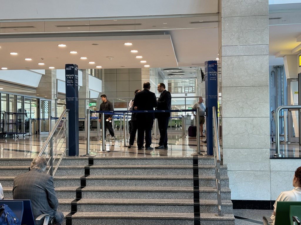 British Airways gate at Cairo airport