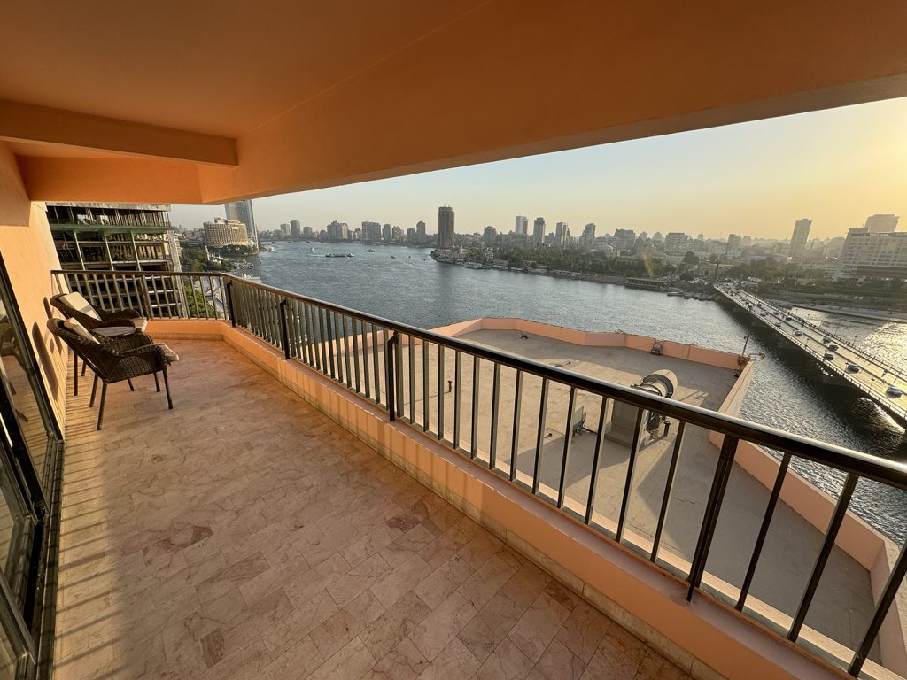 Presidential Suite balcony at InterContinental Semiramis