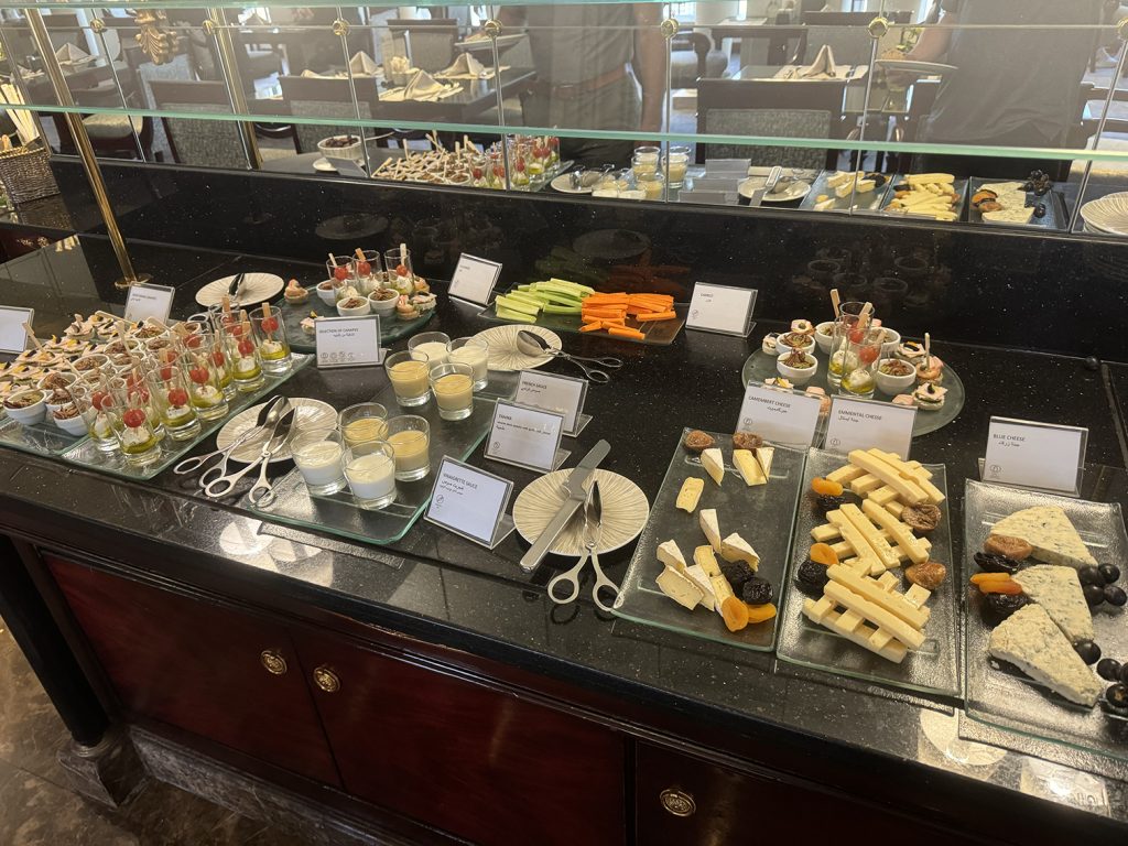 Club lounge buffet at InterContinental Semiramis