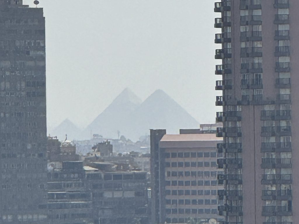 Pyramids of Giza from the InterContinental Semiramis