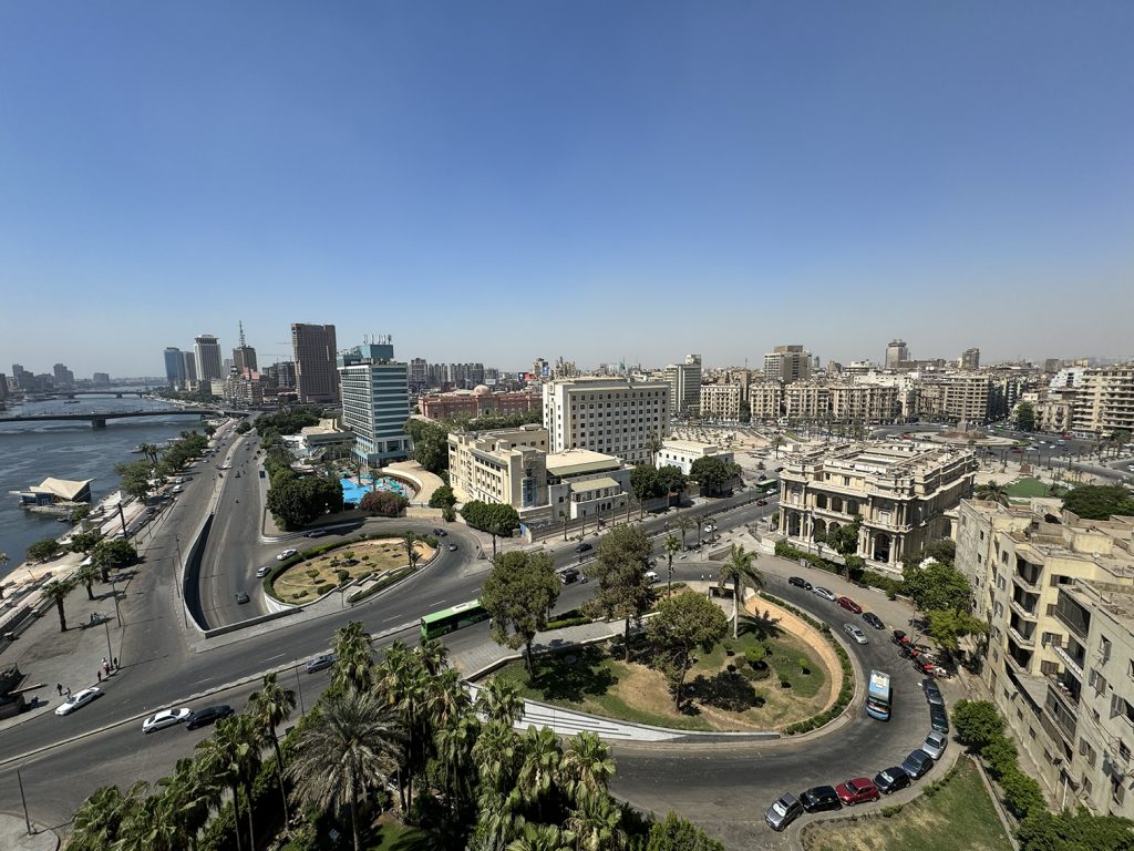 View from balcony at InterContinental Semiramis