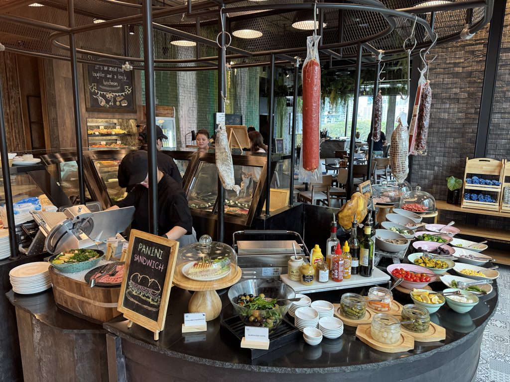 Kimpton Maa-Lai Bangkok breakfast buffet panini station